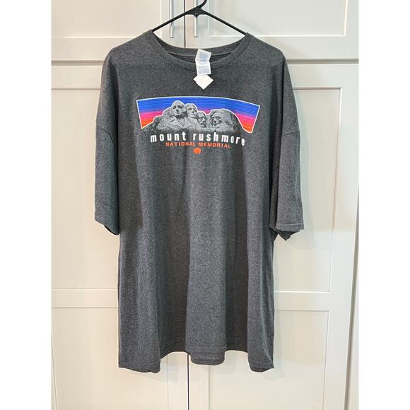 NEW Mt. Rushmore T-Shirt, Mens 3XL Gray Crewneck Tee Top Shirt National Park - Picture 2 of 6